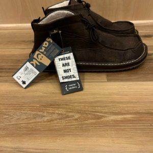 NEW Men's Sanuk High Dawn Patrol Brown Slippers size 13